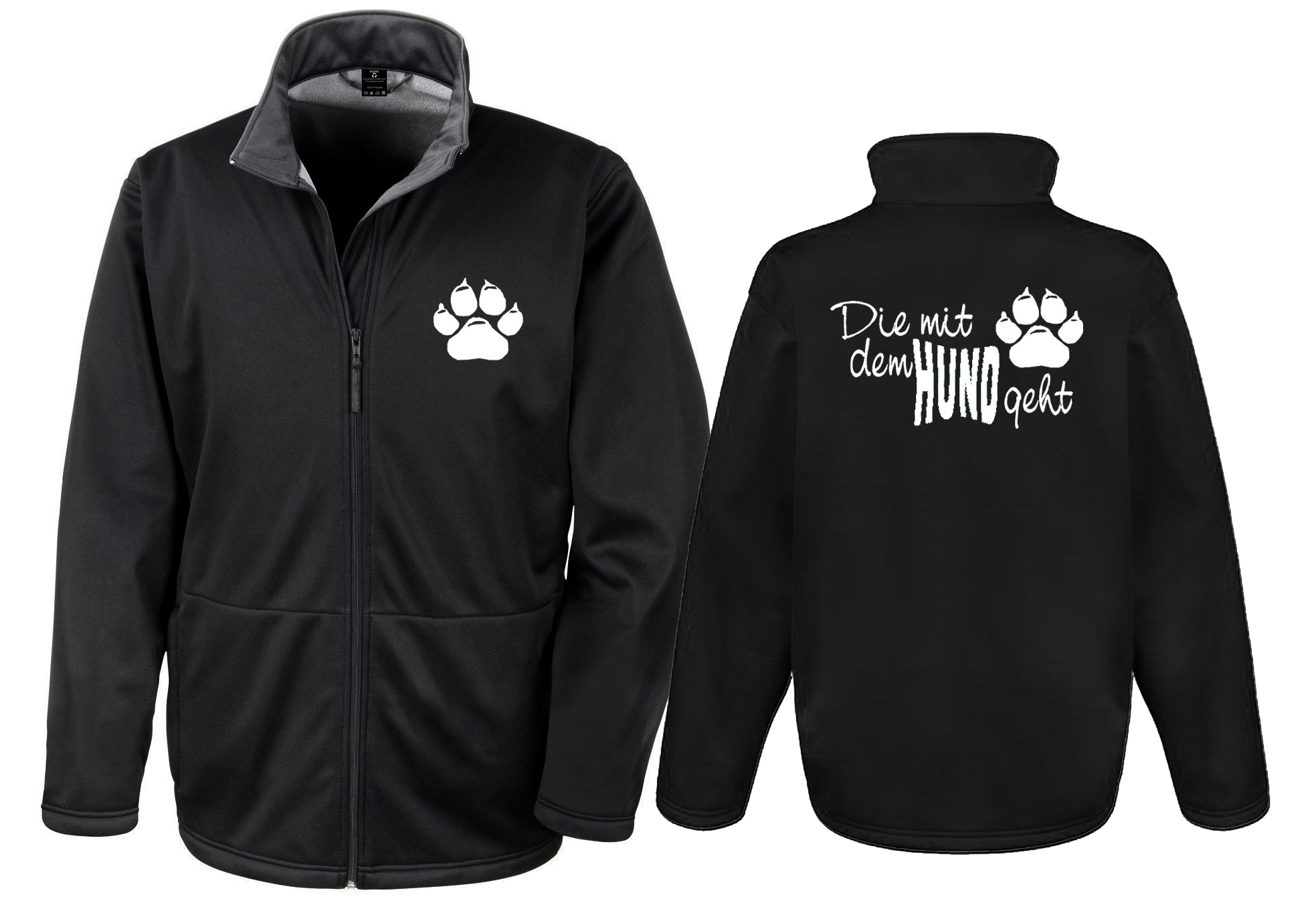IKS24 SoftshellJacke "Die mit dem Hund geht"