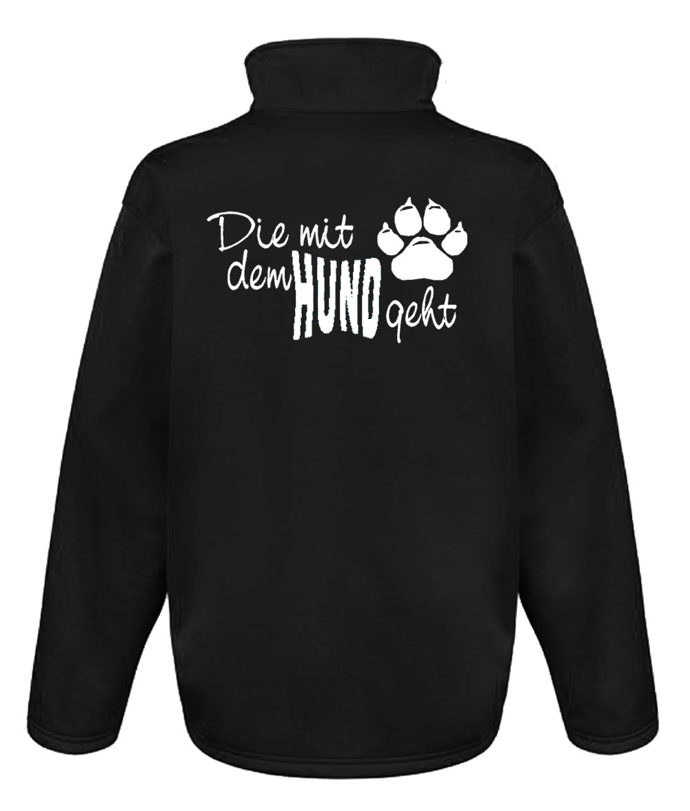 IKS24 SoftshellJacke "Die mit dem Hund geht"